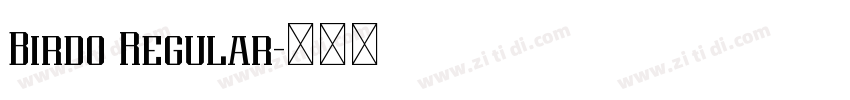 Birdo Regular字体转换